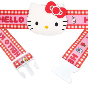 SANRIO スーツケースベルト ワンタッチ 便利 荷物 固定 旅行便利グッズ かわいい キャラクター サンリオ 目立つ ビッグ ネーム付き キ