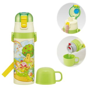 スケーター(Skater) 子供用 ステンレス 水筒 2way 直飲み 470ml コップ飲み 430ml子供に優しい軽量タイプ 星のカービィ