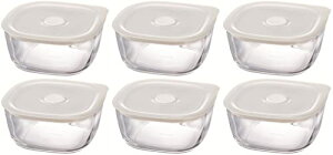 HARIO(�n���I) ���{�� �ϔM�K���X�� ���ۑ��e��E�p 600ml BUONO kitchen KSTM-60-TW 6�Z�b�g