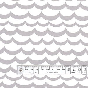 COLORFUL TEXTILE MARKET オーバーシーズ・グレー オックス生地 110cmx100cm D0088610