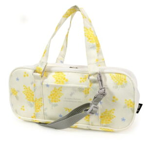 COLORFUL CANDY STYLE 画材・絵の具バッグ 撥水・軽量タイプ ミモザフルール(総柄) かわいい メッシュ ショルダーベルト付き