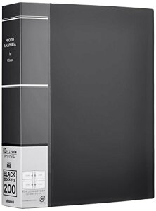 ナカバヤシ アルバム フォトグラフィリア KG判 200枚 2段 ブラック PHKG-1020-D