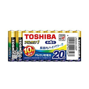 ����(TOSHIBA) �A���J�����d�r �P4�` 20�{�� 1.5V �g�p��������10�N �t�R��h�~�\�� �A���J��1 �܂Ƃ߃p�b�N LR03AN