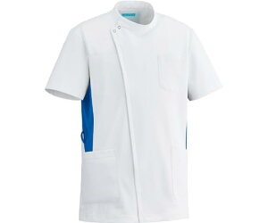 カゼン(KAZEN) メンズジャケット半袖 ホワイトxブルー 5L 057-21