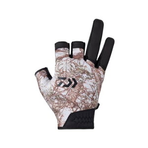 ダイワ(DAIWA) 防寒ゲームグローブ 3本カット DG-6523W ホワイトレイクカモ L 釣り フィッシング