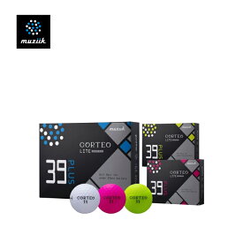 muziik CORTEO LITE 39 PLUS GOLF BALL ムジーク コルテオライト39プラス ゴルフボール 【1ダース】【飛ばせる軽量ボール】