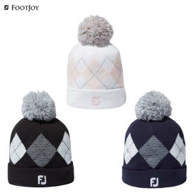 Foot Joy/フットジョイWOMEN'S eComfort アーガイルビーニーFH23BWPM ニットキャップ