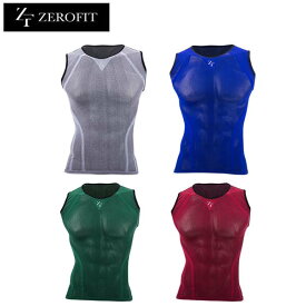 ZEROFIT/ゼロフィット DRY WEAVE/ドライウィーブ スリーブレスクルーネック SLEEVELESS CREWNECK