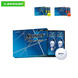 スリクソン/SRIXON AD SPEED ゴルフボール 1ダース12球 ダンロップ アライメント機能 サイドマーク搭載 GOLF BALL 2ピースボール WHITE/YELLOW/ORANGE
