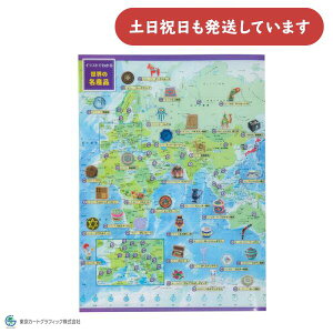 東京カートグラフィック クリアファイル A4 世界の名産品保存 保管 収容 収納 学習 おしゃれ クリアホルダー