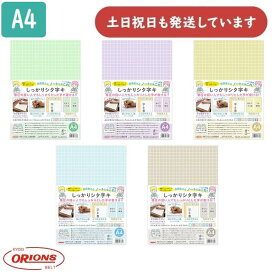 【名入れ無料】共栄プラスチック しっかりシタ字キ A4SHS-A4 文房具 文具 シンプル 書き心地 マス目 方眼 無地 リバーシブル 下敷き orions 小学生 したじき