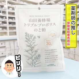 《 保険薬局専売 》 山田養蜂場 トリプルプロポリス のど飴 プロポリス プロポリスのど飴 64g 約16粒 プロポリスエキス 1粒30mg配合 爽快 キャンディー キューバ ブラジル産プロポリス はちみつ ハチミツ 蜂蜜 グリーンプロポリス 個包装