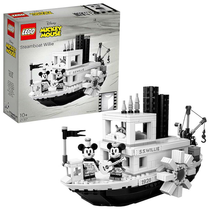 楽天市場 レゴ Lego アイデア 蒸気船ウィリー ディズニー ブロック おもちゃ モノクロ ウィーリー ミッキー ミニー 映画 アニメ 人気 ミッキーマウス レトロ にじいろマート