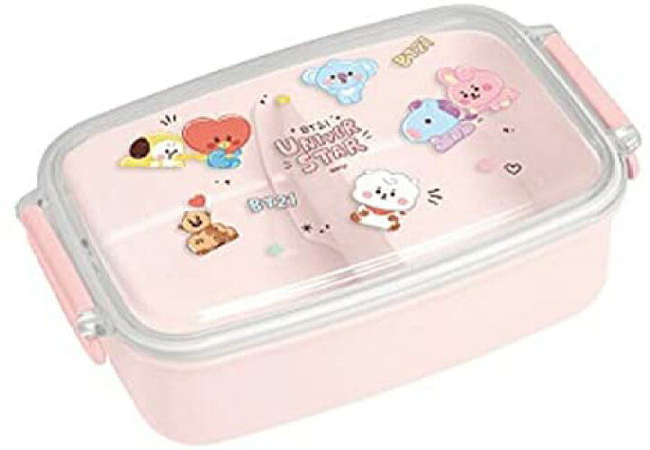 楽天市場 カミオジャパン Bt21 1段ランチボックス Line Friends ランチコレクション ピンク クリア 透明 弁当箱 韓国 キャラクター アイドル Bts キャラ かわいい 動物 アニメ 漫画 女の子 女子 女性 人気 にじいろマート