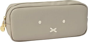 ビーエスエス ミッフィー ペンケース フェイス 4521417198921 筆箱 ペンポーチ 筆記用具入れ うさぎ グレージュ グレー 大人 可愛い かわいい 女性 高校 大学 中学 社会人 プレゼント 入学 祝い