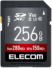 エレコム SDカード 256GB SDXC データ復旧サービス付 UHS-II V60 MF-FS256GU23V6R 4549550280198 飛行機 海外 防水 X線 高速 おすすめ 人気 高温 カメラ 映像 動画 テレビ