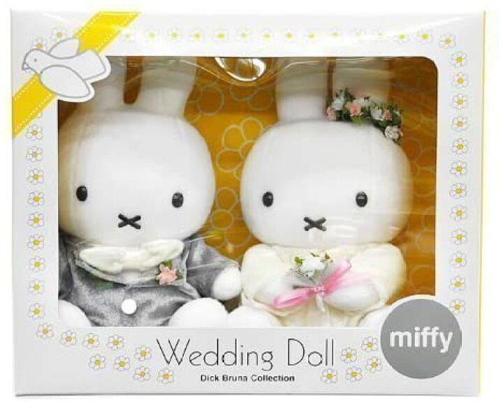 楽天市場 ディックブルーナ ミッフィー ウエディングドール ぬいぐるみ 高さ 約24cm 結婚 結婚式 ウェディング ウエディング ウェルカム うさぎ ウサギ キャラクター 祝い 贈り物 ギフト うさこちゃん 白い にじいろマート