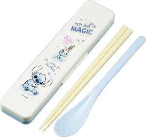スケーター 箸 スプーン セット 弁当 大人用 コンビセット 18cm カチャカチャ鳴らない 日本製 ディズニー リロ&スティッチ ハグ 日本製 2240 キャラクター 可愛い 女性 男性 アニメ はし ハシ