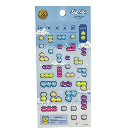 ぷよぷよ ステッカー 4582686711785 プヨプヨ ゲーム デザインシール ステッカー ドット ドット画 ネオン 可愛い 日本製 ネオンカラー シートシール