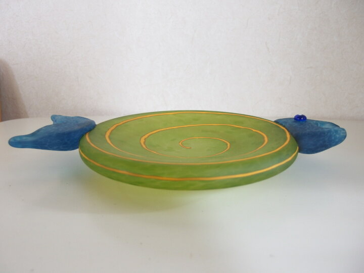 楽天市場】グラスアーティスト borowski お皿 30cm×20cm×4cm 