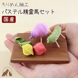 ミニパステル精霊馬セット ペット お盆 ほおずき ちりめん細工 パステルカラー ペット お盆飾り ペット 仏壇 仏具 お迎え お悔やみ お供え かわいい 傷まない 犬 お盆 猫 お盆 ペット お盆飾り ペット お盆 お迎え