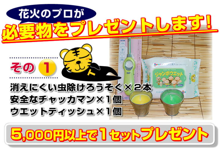 楽天市場】ミニ花火大会用セット 老人ホーム・幼稚園・各種団体 様向け 
