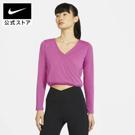 【クリアランス価格】ナイキ ヨガ ウィメンズ ロングスリーブ トップnike レディース トレーニング ヨガ ジム トップス 長袖 cu6291-564 アウトドア フィットネス ウェア スポーツインナー