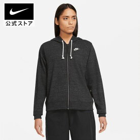 【50％OFFクーポン対象】ナイキウェア ジム ビンテージ ウィメンズ フルジップ パーカーnikeライフスタイル サステナビリティ レディース teamsports SU23 dm6387-010 アウトドア cpn50 黒 白