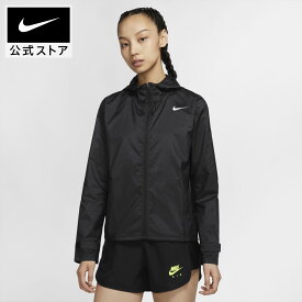 【30%OFFクーポン対象】ナイキ エッセンシャル ウィメンズ ランニングジャケットnike レディース アウター付き 撥水 cu3218-010 防寒 パーカー ウェア 春ジャケット 黒 母の日 ギフト プレゼント cpn30 mtm 25cpn