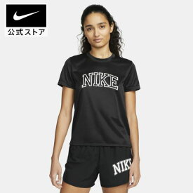 【30％OFFクーポン対象】ナイキ ウィメンズ Dri-FIT スウッシュ ラン S/S トップnike ランニング ウェア トップス Tシャツ dq6372-010 cpn30 黒 白