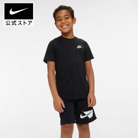 【50%OFFクーポン対象 8.4 20:00〜8.5 23:59】ナイキウェア ジュニア Tシャツ NIKE トップス ウェア キッズ Tシャツ 半袖 アパレル SU23 ar5254-010 アウトドア 部活 通学 黒 男の子 女の子 親子コーデ ワンポイントロゴT