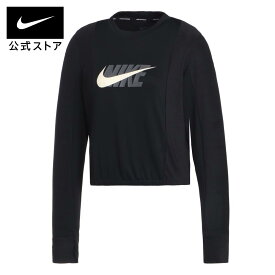 【50%OFFクーポン対象】ナイキ Dri-FIT アイコン クラッシュ ウィメンズ ランニングミッドレイヤーnike トップス レディース dv7214-010 長袖 ウェア 黒 母の日 ギフト プレゼント cpn50 45cpn