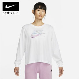 ナイキ ウィメンズ NSW OC 1 ボクシー L/S Tシャツnike トップス Tシャツ ロングスリーブ ロンT dv9946-100 長袖 ウェア 白 TS30 cpn40