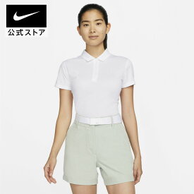 ナイキ Dri-FIT ビクトリー ウィメンズ ゴルフポロnike teamsports SU23 ドライフィット 通気性 dh2310-100 レディース アウトドア 半袖 ウェア 黒 白 プレゼント 父の日 Tシャツ