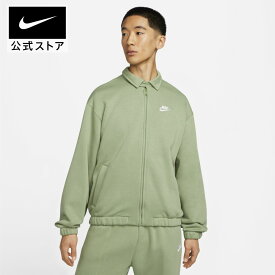 【クリアランス価格】ナイキ クラブ BB HARRINGTON ジャケットnike メンズ クラブフリース dx0540-386 アウター 冬 防寒 アウトドア あったか ウェア 白 緑