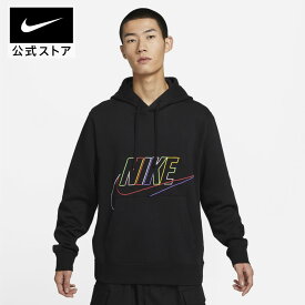 ナイキ クラブ+ BB MCF プルオーバー L/S フーディnike メンズ クラブフリース ロングスリーブ dx0542-010 あったか 長袖 ウェア 黒 パーカー 25cpn