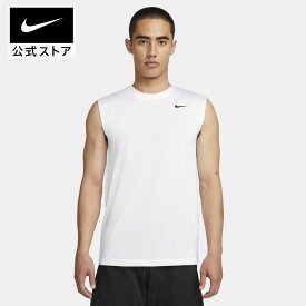 ナイキ Dri-FIT レジェンド メンズ スリーブレス フィットネス Tシャツ NIKE teamsports SU23 ドライフィット 通気性 dx0992-100 トレーニング アウトドア フィットネス ウェア 黒 白 夏 ギフト