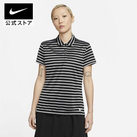 【50％OFFクーポン対象】ナイキ ウィメンズ DF ビクトリー STRP S/S ポロnike ウェア レディース 秋冬 ゴルフトップスS SU23 dx1504-010 プレゼント cpn50 黒 白