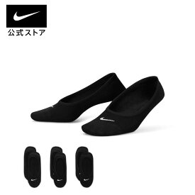 【15%OFFクーポン対象】ナイキ エブリデイ ライトウェイト ウィメンズ トレーニング フッティー ソックス (3足)nike 靴下 SU23 アクセサリー sportsac sx4863-010 フィットネス 黒 白 レディース 父の日 ギフト プレゼント cpn15