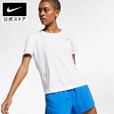 【50%OFFクーポン対象 7.18 0:00〜7.20 23:59】ナイキ マイラー ウィメンズ ショートスリーブ ランニングトップ NIKE SU23 aj8122-100 レディース 半袖 ウェア 白 Tシャツ
