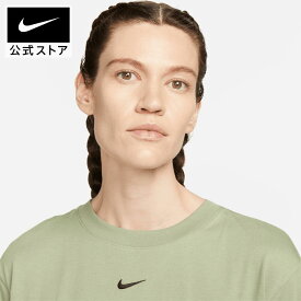 【50％OFFクーポン対象】ナイキウェア エッセンシャル ウィメンズ ショートスリーブ Tシャツ ドレスnike ウェア スカート＆ドレス レディース Sportswear FA23 dv7883-386 アウトドア50 cpn50 黒 緑