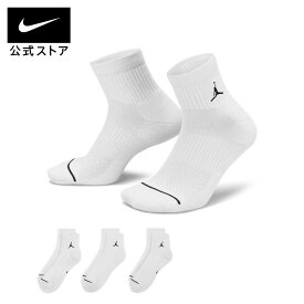 ジョーダン エブリデイ アンクル ソックス (3足) NIKE ジョーダン ソックス NBA Jordan FA23 アクセサリー sportsac dx9655-100 靴下 トレーニング アウトドア 白