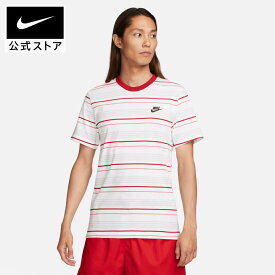 【50％OFFクーポン対象】ナイキ NSW クラブ ストライプ S/S Tシャツnike ライフスタイル ウェア トップス Tシャツ メンズ Sportswear FA23 fd1359-100 アウトドア 半袖50 cpn50 白