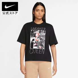 ナイキ ウィメンズ NSW OC 3 ボクシー S/S Tシャツnike ライフスタイル ウェア トップス Tシャツ レディース FA23 fd2532-010 アウトドア 半袖 黒 白 母の日 ギフト プレゼント cpn30 mtm