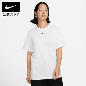 ナイキ ウィメンズ NSW エッセンシャル フェニックス LBR S/S Tシャツnike ライフスタイル ウェア トップス Tシャツ FA23 fd4150-100 アウトドア 半袖 黒 白 レディース 父の日 ギフト プレゼント mtm