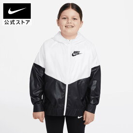 【30%OFFクーポン対象】ナイキウェア ウィンドランナー ジュニア (ガールズ) ジャケットnike キッズ アウター 女の子 防寒 FA23 db8521-10050 黒 白 cpn30 mtm 25cpn