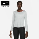 【期間限定価格 8.4 20:00〜8.11 1:59】ナイキ Dri-FIT ワン ウィメンズ スタンダード フィット ロングスリーブ トップ NIKE ジム トレーニング ウェア トップス サステナビリティ Womens HO23 長袖 黒 スポーツインナー レディース