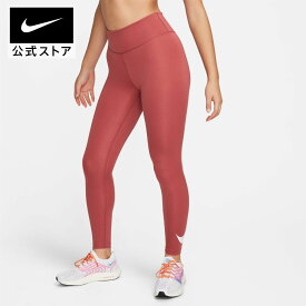 ナイキ スウッシュ ラン ウィメンズ ミッドライズ 7/8レングス ランニングレギンスnike HO23 dm7768-691 longlength50 ウェア タイツ 白 cpn40 15cpn