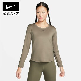 ナイキ Therma-FIT ワン ウィメンズ グラフィック ロングスリーブ トップnike HO23 dq6179-222 防寒 長袖 フィットネス ウェア 黒 スポーツインナー あったか レディース 父の日 ギフト プレゼント