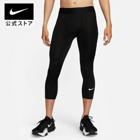 【15%OFFクーポン対象】ナイキ プロ メンズ Dri-FIT 3/4レングスタイツnike HO23 fb7951-010 トレーニング プレゼント アウトドア フィットネス ウェア 黒 白 fp15